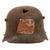 Original Imperial German WWI U.S. CAC Mail-Home Battle-Damaged M16 Stahlhelm Helmet Captured by Lieut. Harry C. Roth, 55th Regiment Coastal Artillery Corps - Q66