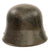 Original Imperial German WWI Named M16 Stahlhelm Helmet with Zig-Zag Panel Camouflage Paint - Stamped ET66 Original Items