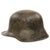 Original Imperial German WWI Named M16 Stahlhelm Helmet with Zig-Zag Panel Camouflage Paint - Stamped ET66 Original Items