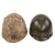 Original U.S. Korean War USMC WWII Front Seam Swivel Bale M1 Helmet with First Pattern USMC Camouflage Cover & Firestone Liner Original Items