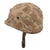 Original U.S. Korean War USMC WWII Front Seam Swivel Bale M1 Helmet with First Pattern USMC Camouflage Cover & Firestone Liner Original Items