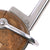 Original German WWII Luftwaffe Type I Gravity Knife by SMF Solingen with Waffenamt Proof, Factory Crossgrain and Repaired Walnut Grip Plates Original Items