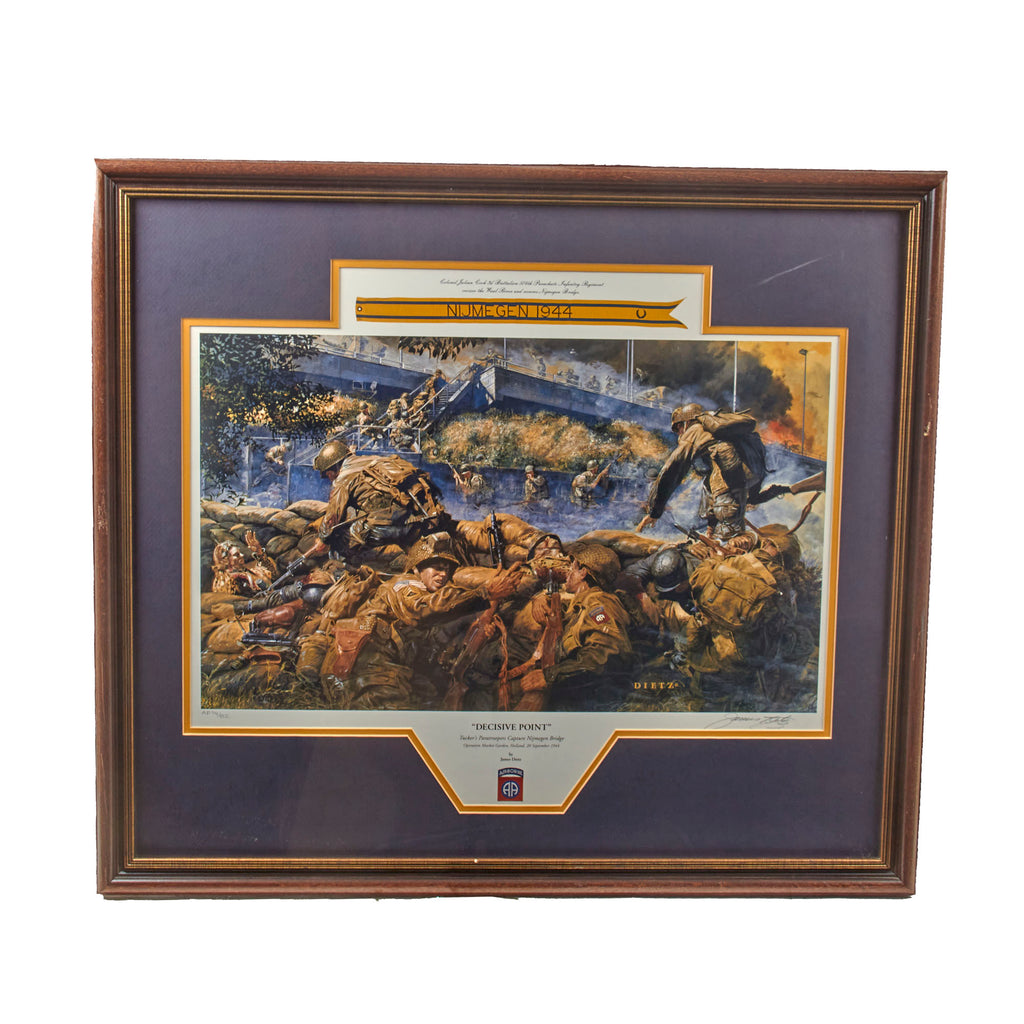 Original Signed Limited Edition Print: Framed “Decisive Action” by James Dietz Signed by Artist - Artist’s Proof 74/82 - 28 x 31¾” Original Items