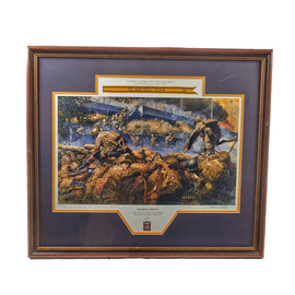 Original Signed Limited Edition Print: Framed “Decisive Action” by James Dietz Signed by Artist - Artist’s Proof 74/82 - 28 x 31¾”
