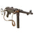 German WWII Replica MP 40 Cap Plug Firing Submachine Gun with Magazine & Original WWII Leather Sling by MGC Japan