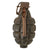 Original U.S. WWI Extremely Rare Inert Mk. I Defensive Grenade with Original Fuse and Lever - Excellent Original Items