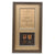 Original German WWII Framed West Wall Medal Group with 1940 Award Document to Erich Kurz and Two Medals - 11" x 21"