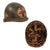 Original U.S. WWII McCord Front Seam Swivel Bale Helmet with Replicated Medic 327th Glider Infantry Airborne Markings & CAPAC Liner Original Items