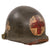 Original U.S. WWII McCord Front Seam Swivel Bale Helmet with Replicated Medic 327th Glider Infantry Airborne Markings & CAPAC Liner Original Items