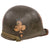 Original U.S. WWII McCord Front Seam Swivel Bale Helmet with Replicated Medic 327th Glider Infantry Airborne Markings & CAPAC Liner Original Items