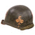 Original U.S. WWII McCord Front Seam Swivel Bale Helmet with Replicated Medic 327th Glider Infantry Airborne Markings & CAPAC Liner Original Items