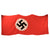 DRAFT Original German WWII USGI Captured & Signed NSDAP Double Sided Political Flag - 31" x 52" (Copy) Original Items