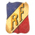 Original French Early 20th Century République Française “RF” Civic Flag Display with Three Tricolor Flags & Poles