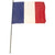 Original French Early 20th Century République Française “RF” Civic Flag Display with Three Tricolor Flags & Poles