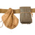Original Vietnam War NVA VC Inert Short Stick Fragmentation Grenades in Carrier on Belt Rig with Bowl & Nylon