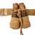 Original Vietnam War NVA VC Inert Short Stick Fragmentation Grenades in Carrier on Belt Rig with Bowl & Nylon