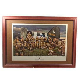Original Signed Limited Edition Print: Framed “The Filthy Thirteen” by Joel Iskowitz Signed by Four Members Including Jake McNiece, Jack Agnew, Jack Womer, and Robert Cone - ME 50/950 - 28 x 40”