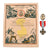 Original French First Indochina War RICM Regiment d’Infanterie Coloniale du Maroc Citation Document with RICM Badge & Foreign Operation Theatres Croix de Guerre Original Items