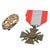 Original French First Indochina War RICM Regiment d’Infanterie Coloniale du Maroc Citation Document with RICM Badge & Foreign Operation Theatres Croix de Guerre Original Items