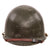 Original U.S. WWII M1 Front Seam Swivel Bale Helmet with Replicated Paratrooper Markings, Modified Chinstrap, and Modified Liner Original Items