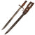 Original Japanese WWII Early Arisaka Type 30 Hooked Quillon Bayonet by Kokura Arsenal with Scabbard & Frog Original Items