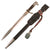 Original German WWII Wiesbaden Police Long Dress Bayonet by E. & F. Hörster with Matching Scabbard, Frog, and Troddel Original Items
