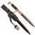 Original German Pre WWII Long Dress Sawback Bayonet by Carl Eickhorn with Scabbard, Frog, and Troddel Knot Original Items