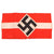 Original German WWII HJ Member Armband with Embroidered Diamond Insignia and RZM A4/787 Tag Original Items