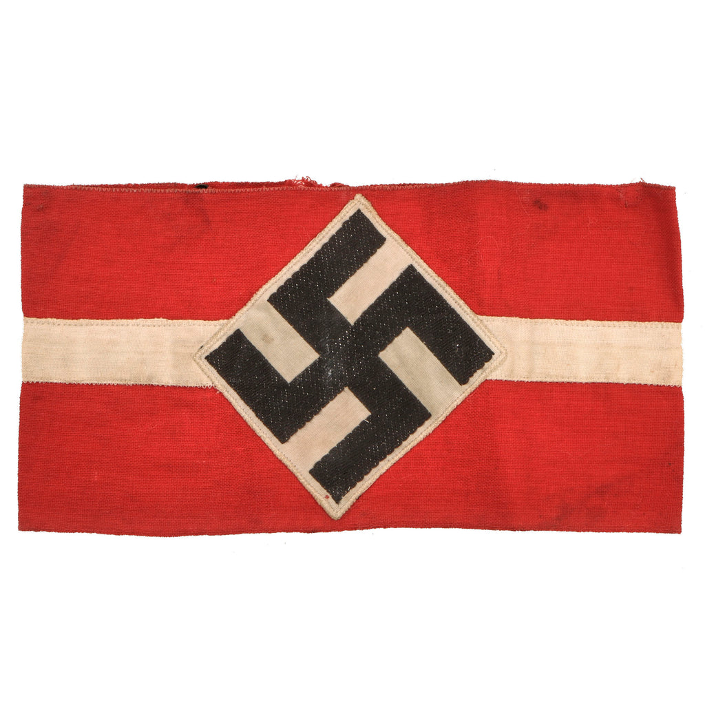 Original German WWII HJ Multi-Piece Membership Armband with Uniform Attachment Snaps