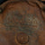 Original German WWII Ordnungspolizei Civic Police Double Decal M34 Square Dip Steel Helmet by Eisenhüttenwerke Thale