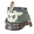 Original German WWII Late Pattern Metropolitan Police Shako by C. Pose with 1938 Dated Cockade and Chinstrap, Size 56cm