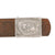 Original German Pre-WWII Luftwaffe EM/NCO Brown Leather Belt by Carl Hepting & Co. with Early Droop Tail Eagle Aluminum Buckle, Dated 1937 Original Items