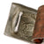 Original German Pre-WWII Luftwaffe EM/NCO Brown Leather Belt by Carl Hepting & Co. with Early Droop Tail Eagle Aluminum Buckle, Dated 1937 Original Items