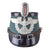 Original German WWII 1937 Dated Metropolitan Police Officer Later Pattern Tschako Shako by Maury & Co. with 1938 Klein & Quenzer Cockade and Chinstrap, Size 54 1/2
