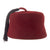 Original German WWII 13th Waffen-SS Mountain Division Handschar Foreign Volunteer Maroon Parade Fez with Tassel and Sweatband, Size 59 Original Items