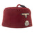 Original German WWII 13th Waffen-SS Mountain Division Handschar Foreign Volunteer Maroon Parade Fez with Tassel and Sweatband, Size 59 Original Items