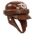 Original German WWII Rural Police Motorcycle Crash Helmet by EREL - Size 56cm Original Items