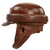 Original German WWII Rural Police Motorcycle Crash Helmet by EREL - Size 56cm Original Items
