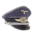 Original German WWII Luftwaffe Officer Schirmmütze Visor Cap by Alteste of Berlin with Embroidered Insignia Original Items