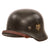 Original German WWII Heer Army M40 Single Decal Steel Helmet with 56cm Liner & 1940 Dated Chinstrap - Stamped ET64 Original Items