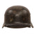 Original German WWII Double Decal NSDAP Civic Police M40 Steel Combat Helmet with 56cm Liner and 1941 Dated Chinstrap, Stamped ET64 Original Items