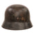 Original German WWII Double Decal NSDAP Civic Police M40 Steel Combat Helmet with 56cm Liner and 1941 Dated Chinstrap, Stamped ET64 Original Items