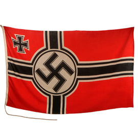 Original German WWII Kriegsmarine 150cm x 250cm Naval Battle Flag by Plutzar & Brüll KG - Reichskriegsflagge