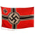 Original German WWII Kriegsmarine 150cm x 250cm Naval Battle Flag by Plutzar & Brüll KG - Reichskriegsflagge Original Items