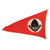 Original German WWII Reich Labor Service Large Pennant Flag - 48" x 88" - Reichsarbeitsdienst Original Items