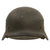 Original German WWII Heer Army M40 Single Decal Steel Helmet with 55cm Liner & 1941 Dated Chinstrap - Q62 Original Items