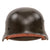 Original German WWII Heer Army M40 Single Decal Steel Helmet with Postwar Norwegian 56cm Liner and Chinstrap, Stamped EF64
