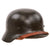 Original German WWII Heer Army M40 Single Decal Steel Helmet with Postwar Norwegian 56cm Liner and Chinstrap, Stamped EF64