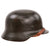 Original German WWII Heer Army M40 Single Decal Steel Helmet with Postwar Norwegian 56cm Liner and Chinstrap, Stamped EF64