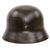 Original German WWII Heer Army M40 Single Decal Steel Helmet with Postwar Norwegian 56cm Liner and Chinstrap, Stamped EF64